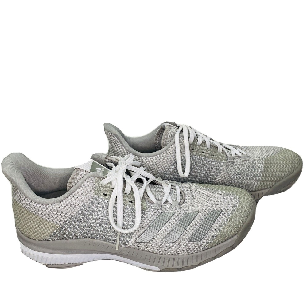 Adidas Womens Volleyball Shoes Size 9.5 Crazyflight Bounce 2 CP8893 White Grey
